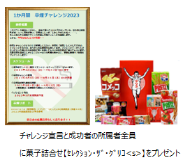 卒煙キャンペーンのチャレンジ宣言＆お菓子