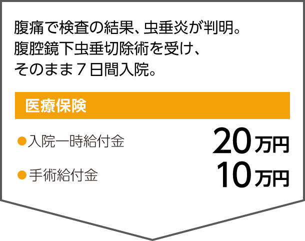 「短期入院」に対するワイドな安心