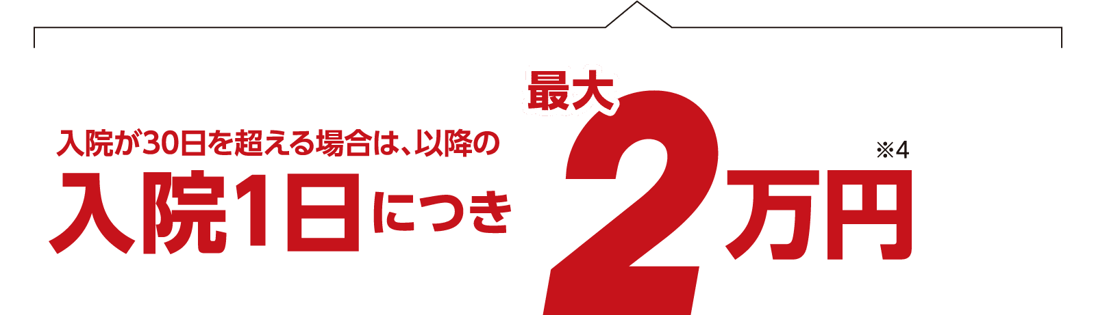 ②長期入院にも安心