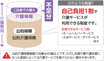 公的介護保険を示した図